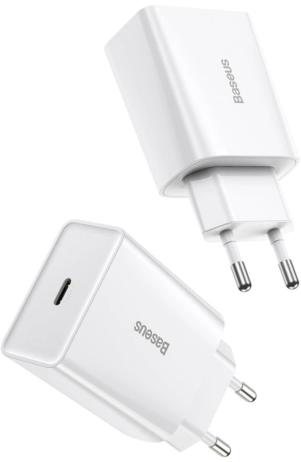 Baseus Speed Mini greitas įkroviklis USB-C PD 3A 20W baltas