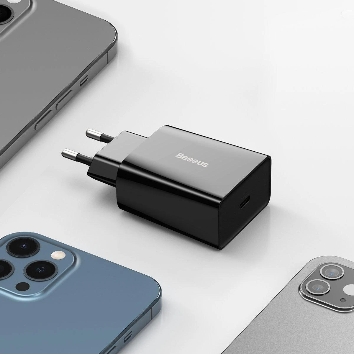 Baseus Speed Mini greitas įkroviklis USB-C PD 3A 20W juodas