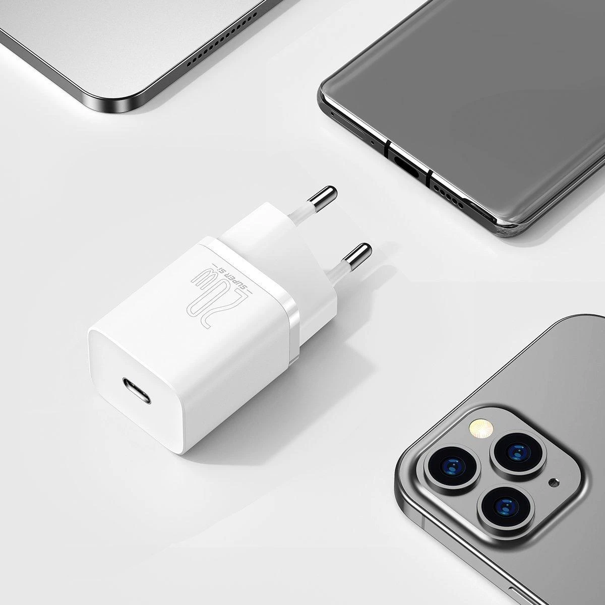 Baseus Super Si greitas įkroviklis 1C 20W - Baltas
