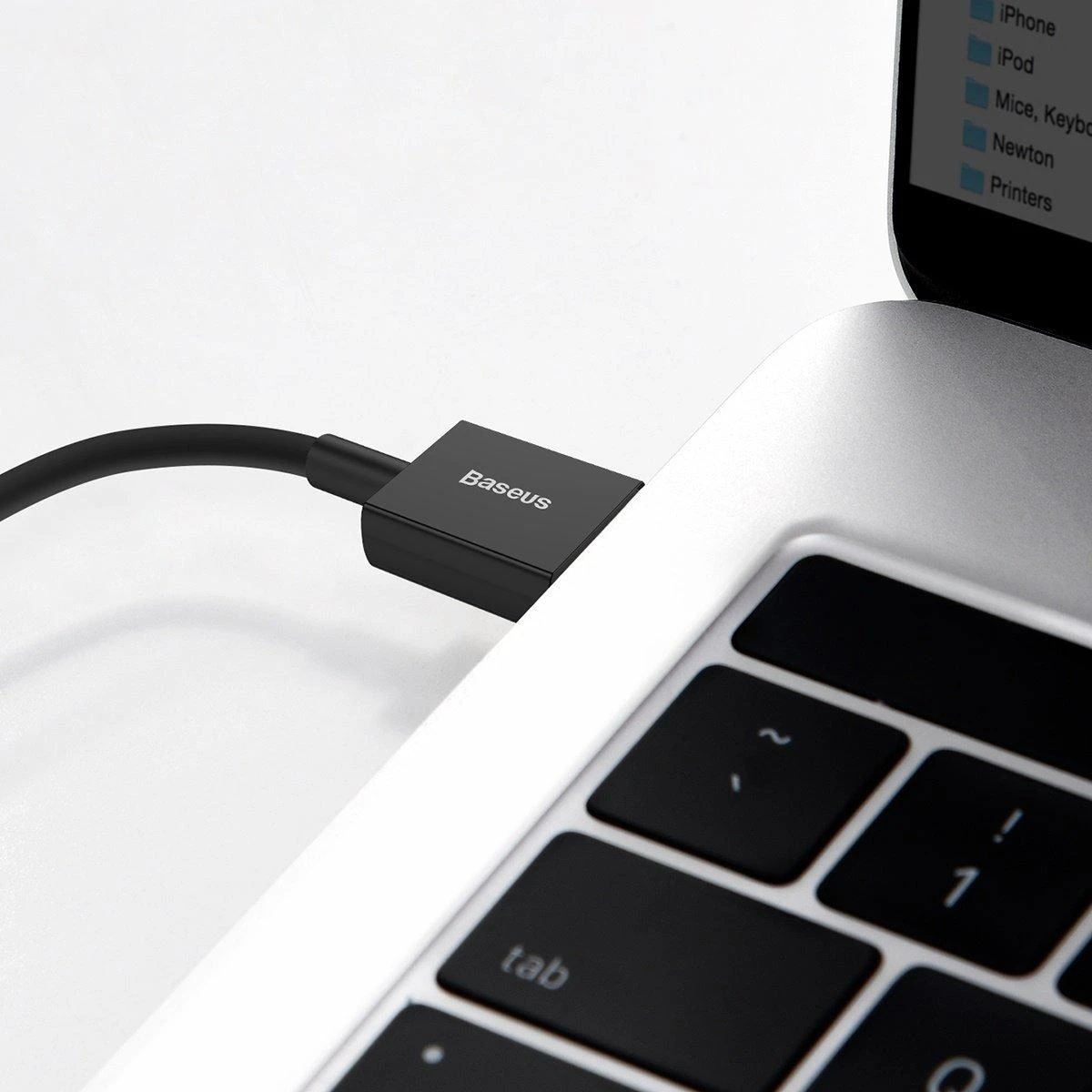 Baseus Superior Series USB - Lightning laidas 2.4A 2m - Juodas