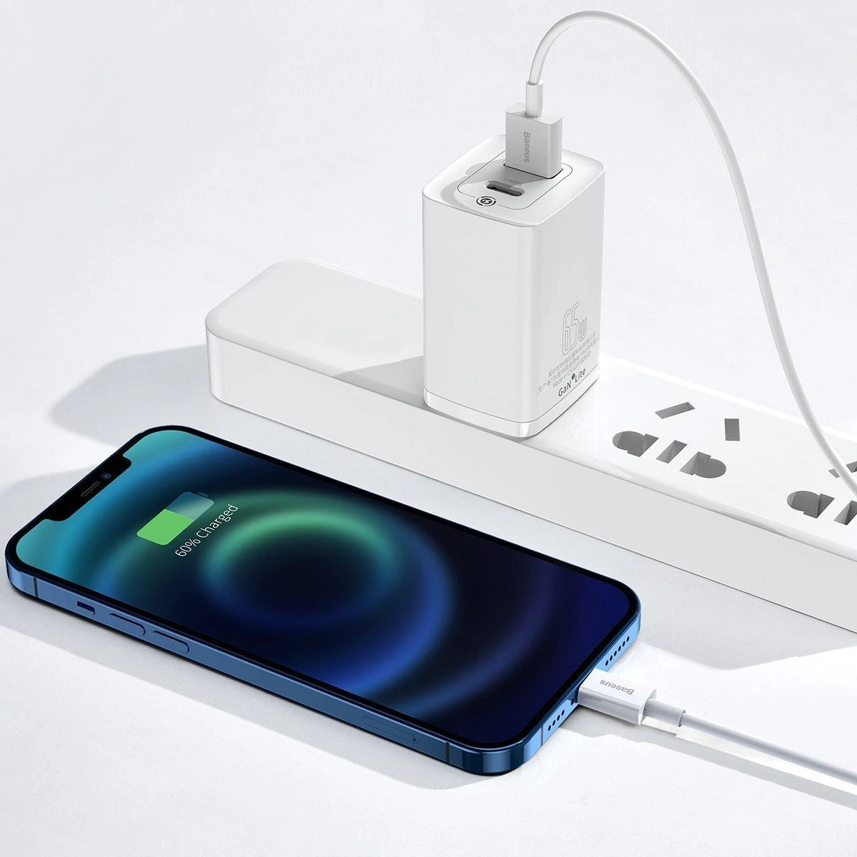 Kabelis  CABLE LIGHTNING TO USB 2M/Baltas CALYS-C02 BASEUS