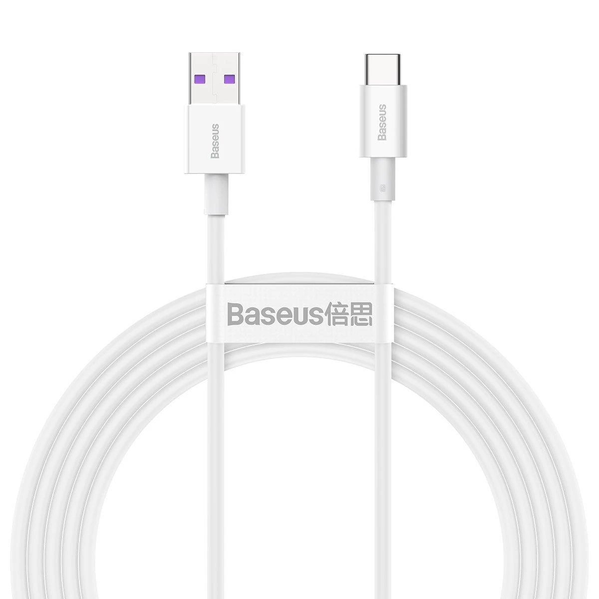 Baseus Superior serijos kabelis USB-C 66W 2m - Baltas