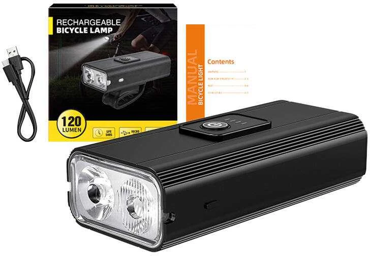 Dviračio žibintuvėlis Superfire GT-R3, PowerBank, USB, 600lm, 130m