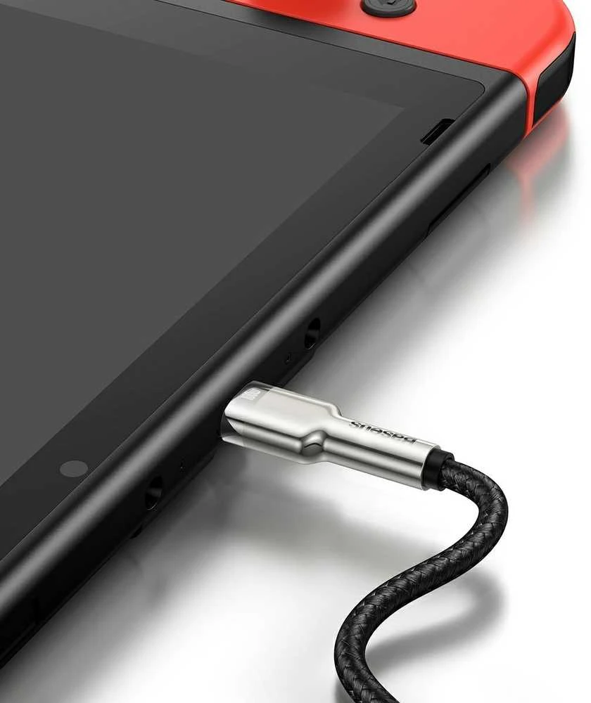 Kabelis USB C - USB C 1m 100W juodas Cafule Metal BASEUS
