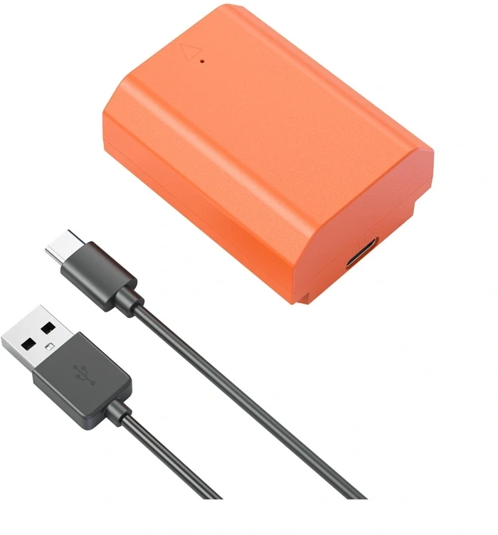 Oranžinis SmallRig 4969 NP-FZ100 USB-C Rechargeable Camera Baterija Oranžinis