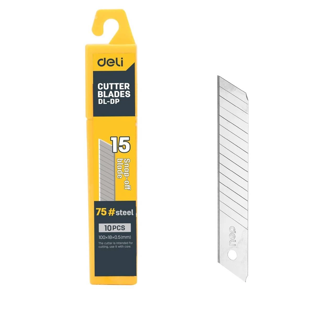 Atsarginiai peiliai geležtės Deli Tools EDL-DP 18mm - 10 vnt