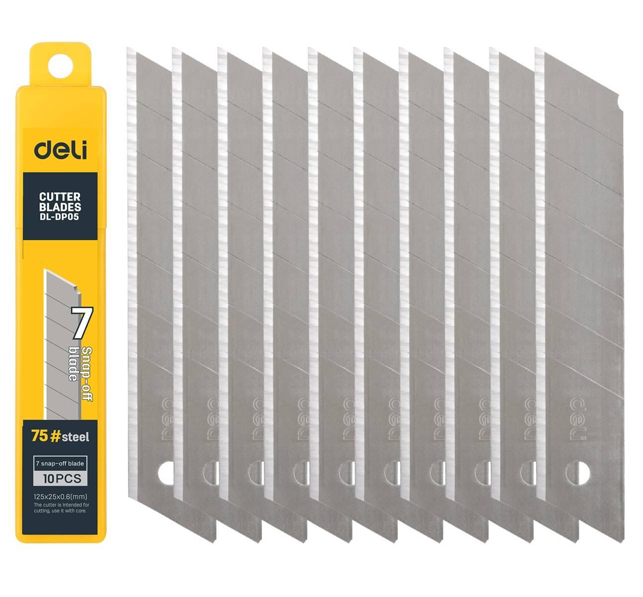 Atsarginiai peiliai geležtės Deli Tools EDL-DP05 25mm -10 vnt