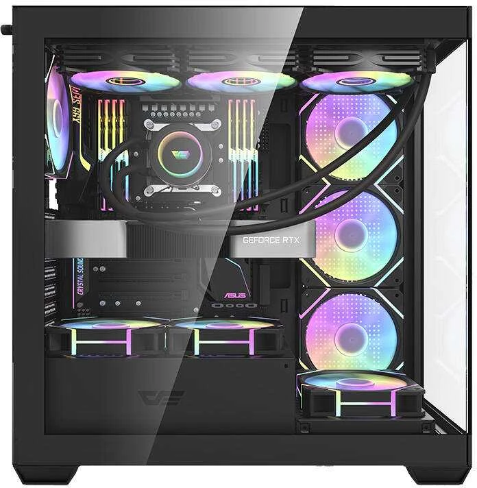 Darkflash DS900 kompiuterio dėklas (juodas)