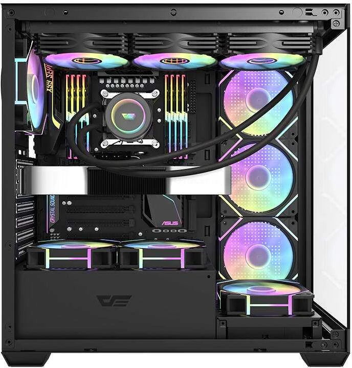 Darkflash DS900 kompiuterio dėklas (juodas)