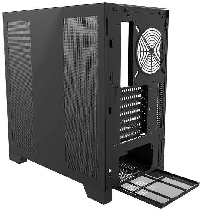 Darkflash DY450 kompiuterio dėklas be ventiliatorių (juodas)