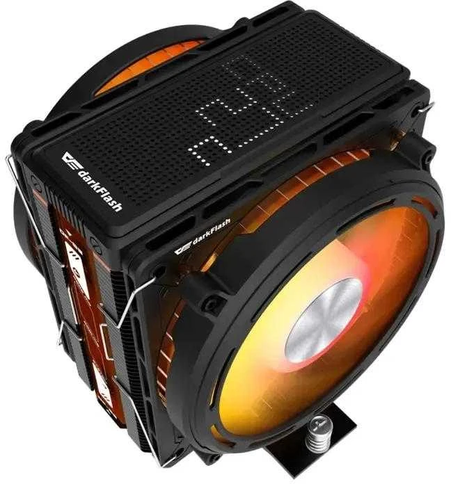 „Darkflash E400 PLUS“ aktyvus procesoriaus aušinimas (juodas)