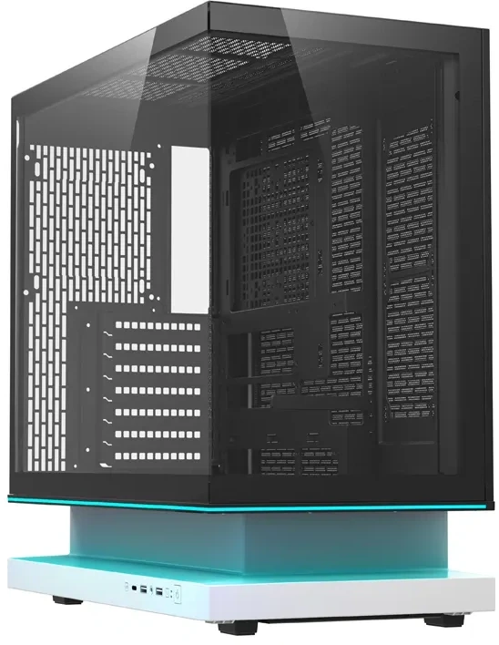 DarkFlash F1 ATX Computer Case + 6 Fans (Baltas)