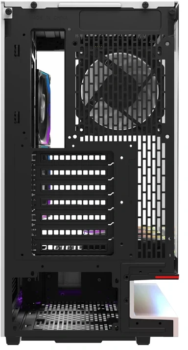 DarkFlash F1 ATX Computer Case + 6 Fans (Baltas)