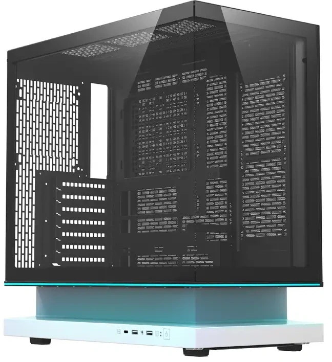 DarkFlash F1 ATX Computer Case + 6 Fans (Baltas)