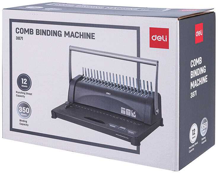 Deli Office Kombinuotas dokumentų surišėjas Deli E3871