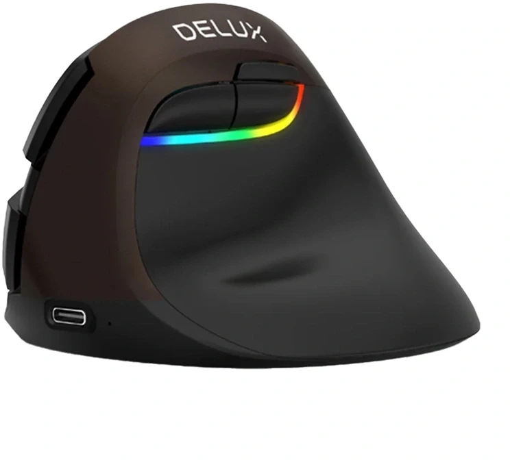 Delux M618Mini Gold Ergonomic Pelė (USB / Bluetooth / 2.4G)