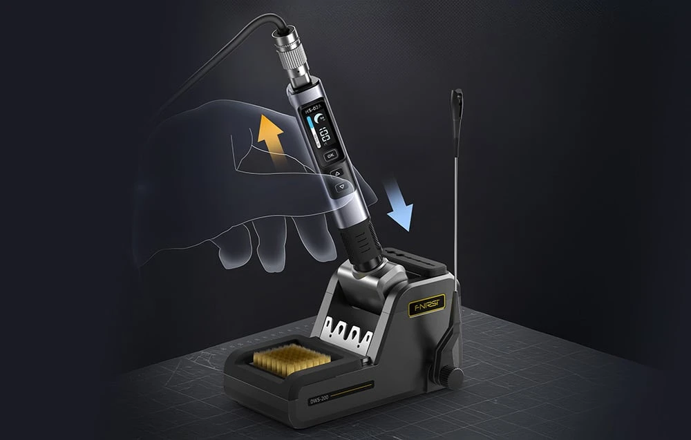 100 W smart soldering iron with FNIRSI HS-02B MAX tool kit aprašymas - Prekės nuotrauka