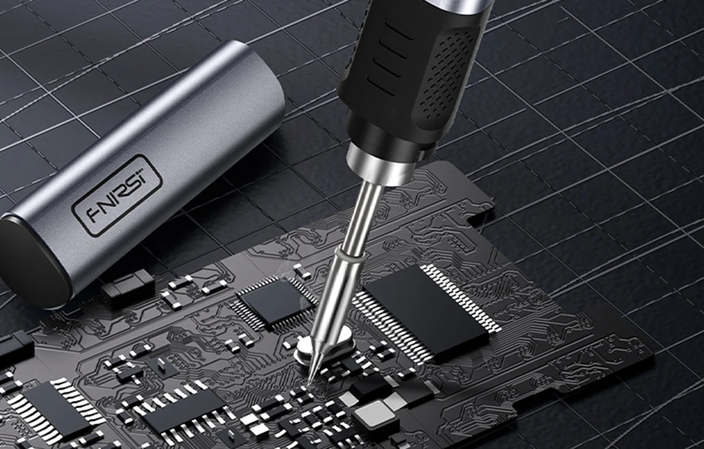 100 W smart soldering iron with FNIRSI HS-02B MAX tool kit aprašymas - Prekės nuotrauka