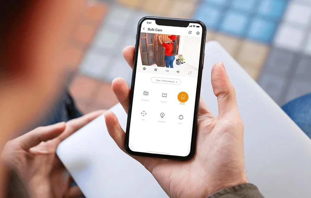2in1 lemputė ir 360° lauko kamera WiFi IMOU lemputės kamera 5MP aprašymas - Prekės nuotrauka 2in1 lemputė ir 360° lauko kamera WiFi IMOU lemputės kamera 5MP aprašymas - Prekės nuotrauka