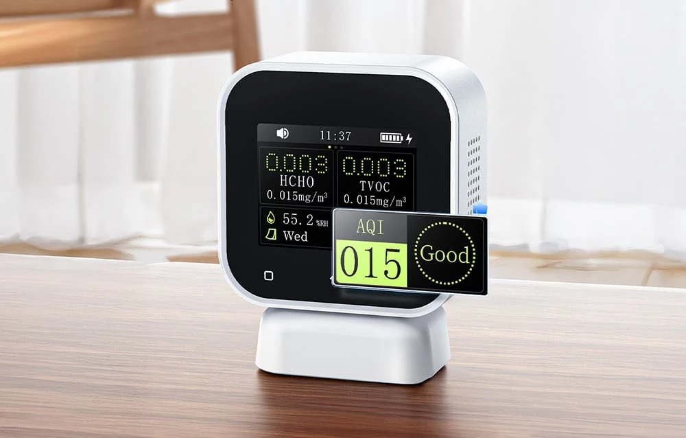4-in-1 indoor air quality monitorius Formaldehyde detector with touch screen FNIRSI SFD-02 aprašymas - Prekės nuotrauka