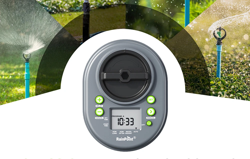 Rainpoint 4-zone digital DC irrigation controller aprašymas - Prekės nuotrauka