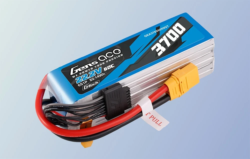 Akumuliatorius Lipo Gens Ace G-Tech 3700mAh 22.2V 60C 6S1P XT90 aprašymas - Prekės nuotrauka Akumuliatorius Lipo Gens Ace G-Tech 3700mAh 22.2V 60C 6S1P XT90 aprašymas - Prekės nuotrauka