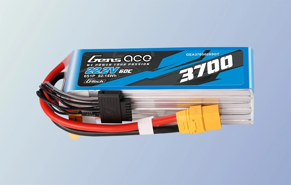 Akumuliatorius Lipo Gens Ace G-Tech 3700mAh 22.2V 60C 6S1P XT90 aprašymas - Prekės nuotrauka Akumuliatorius Lipo Gens Ace G-Tech 3700mAh 22.2V 60C 6S1P XT90 aprašymas - Prekės nuotrauka