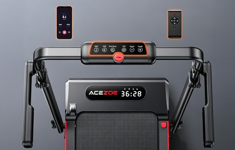ACEZOE P20 sulankstomas elektrinis bėgimo takelis (raudonas) aprašymas - Prekės nuotrauka