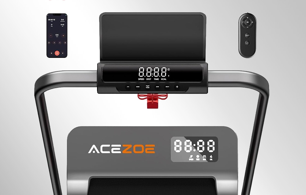 ACEZOE UTRAI P12 Foldable Electric Treadmill (Juodas and Gray) aprašymas - Prekės nuotrauka