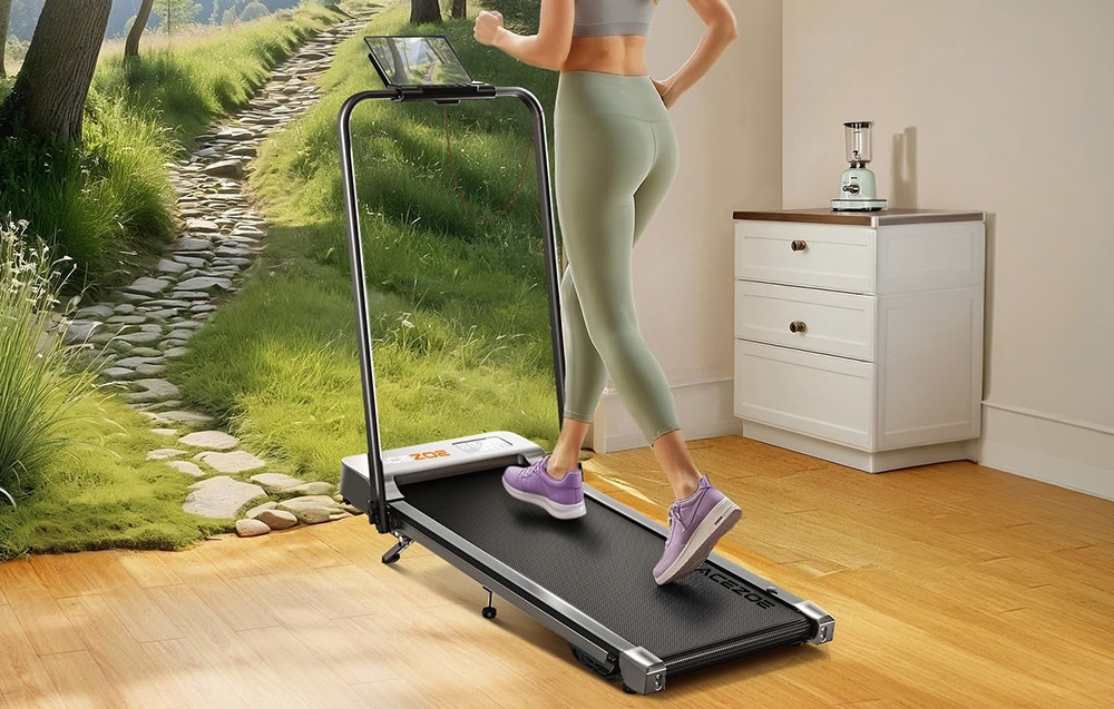 ACEZOE UTRAI P12 Foldable Electric Treadmill (Juodas and Gray) aprašymas - Prekės nuotrauka