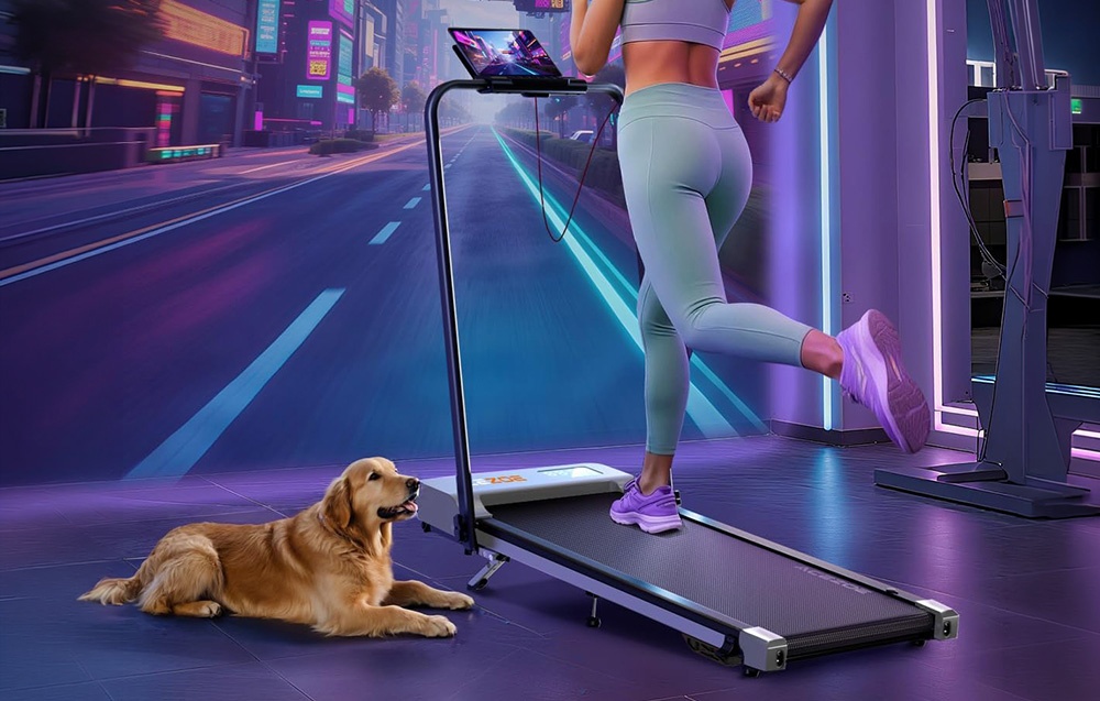 ACEZOE UTRAI P12 Foldable Electric Treadmill (Juodas and Gray) aprašymas - Prekės nuotrauka