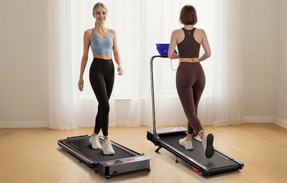 ACEZOE UTRAI P12 Foldable Electric Treadmill (Juodas and Raudona) aprašymas - Prekės nuotrauka