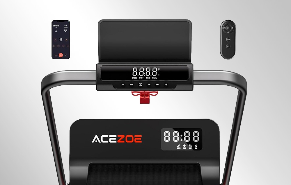 ACEZOE UTRAI P12 Foldable Electric Treadmill (Juodas and Raudona) aprašymas - Prekės nuotrauka