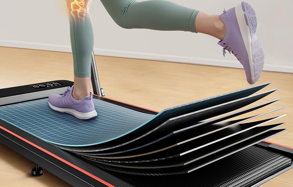 ACEZOE UTRAI P12 Foldable Electric Treadmill (Juodas and Raudona) aprašymas - Prekės nuotrauka