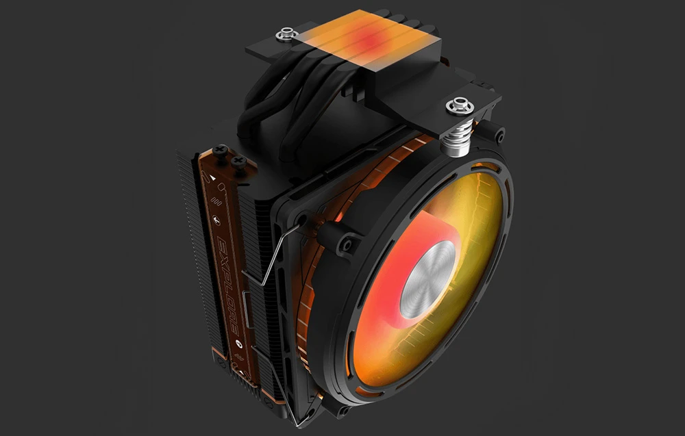 Aktyvus procesoriaus „Darkflash E400“ (juodas) aušinimas aprašymas - Prekės nuotrauka Aktyvus procesoriaus „Darkflash E400“ (juodas) aušinimas aprašymas - Prekės nuotrauka
