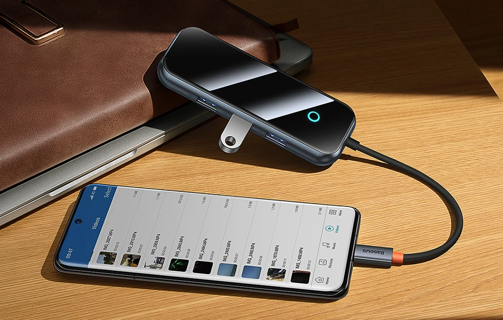 Baseus 4 az 1-ben HUB adapteris USB-C – 4xUSB 3.0 (sötétszürke) aprašymas - Prekės nuotrauka Baseus 4 az 1-ben HUB adapteris USB-C – 4xUSB 3.0 (sötétszürke) aprašymas - Prekės nuotrauka