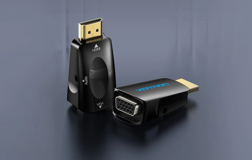 HDMI į VGA adapteris Vention AIDB0 su 3.5 mm garsu aprašymas - Prekės nuotrauka