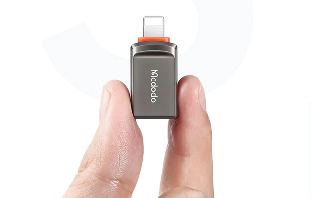 USB 3.0 į Lightning adapteris, Mcdodo OT-8600 - juodas aprašymas - Prekės nuotrauka USB 3.0 į Lightning adapteris, Mcdodo OT-8600 - juodas aprašymas - Prekės nuotrauka