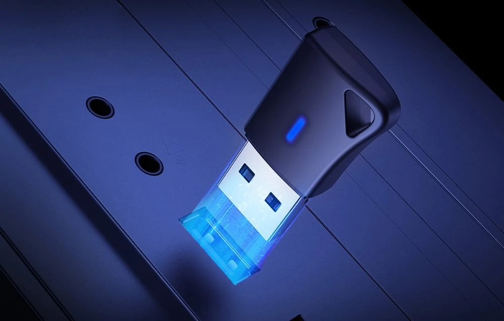 Adapteris Baseus (BA04+) Bluetooth 5.4 USB juodas aprašymas - Prekės nuotrauka