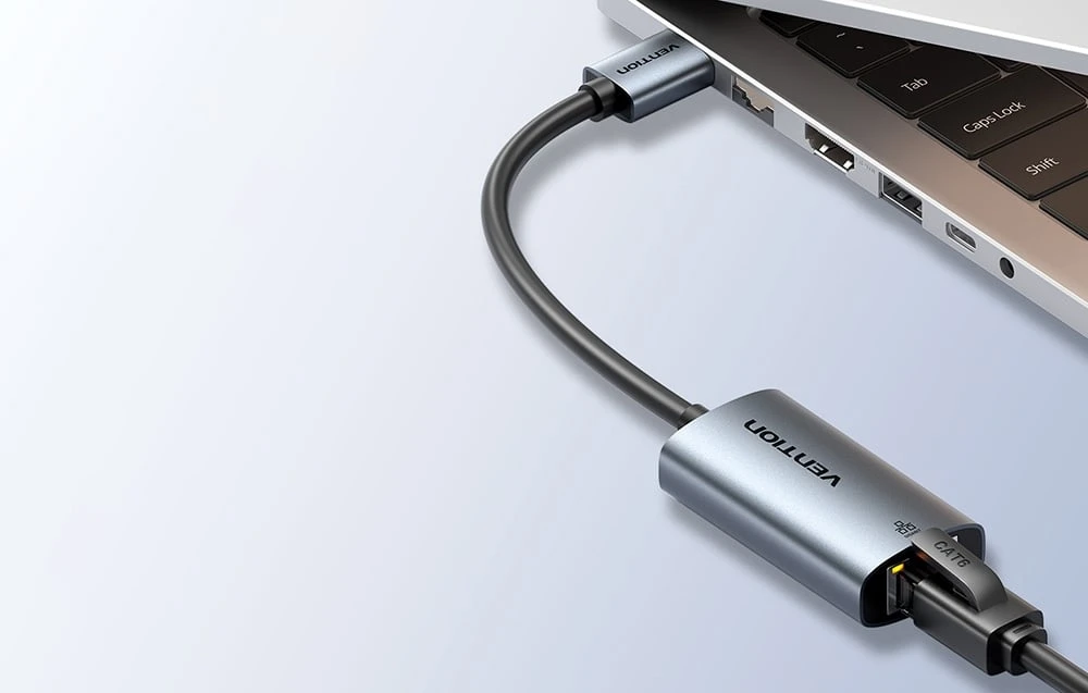 Vention USB-A ventiliacijos adapteris į gigabito eternetą 0,15 m aprašymas - Prekės nuotrauka
