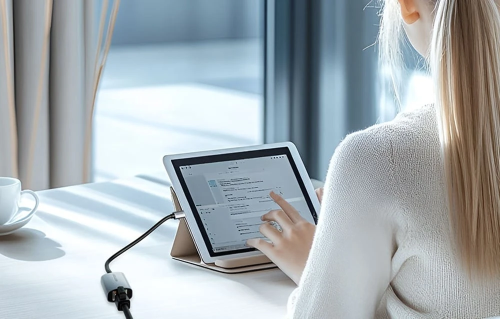 Vention USB-C ventiliacinis adapteris su gigabito eternetu, 0,15 m aprašymas - Prekės nuotrauka
