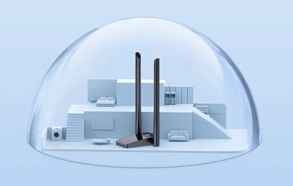 Adapteris WiFi Baseus FastJoy 1800Mbps (juodas) aprašymas - Prekės nuotrauka