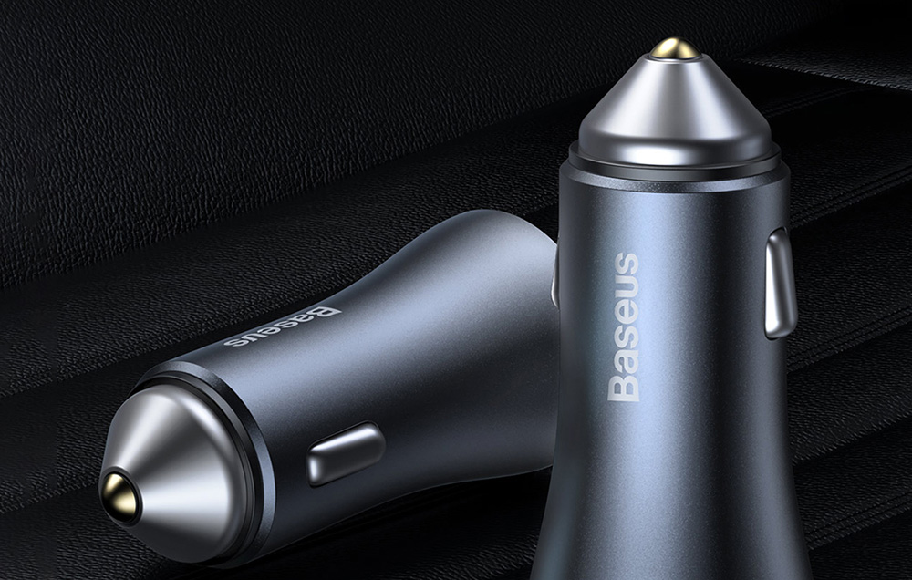 Baseus Golden Contactor Pro USB + USB-C QC4.0 + PD SCP 40W automobilinis įkroviklis + USB - USB-C kabelis 1m aprašymas - Prekės nuotrauka Baseus Golden Contactor Pro USB + USB-C QC4.0 + PD SCP 40W automobilinis įkroviklis + USB - USB-C kabelis 1m aprašymas - Prekės nuotrauka