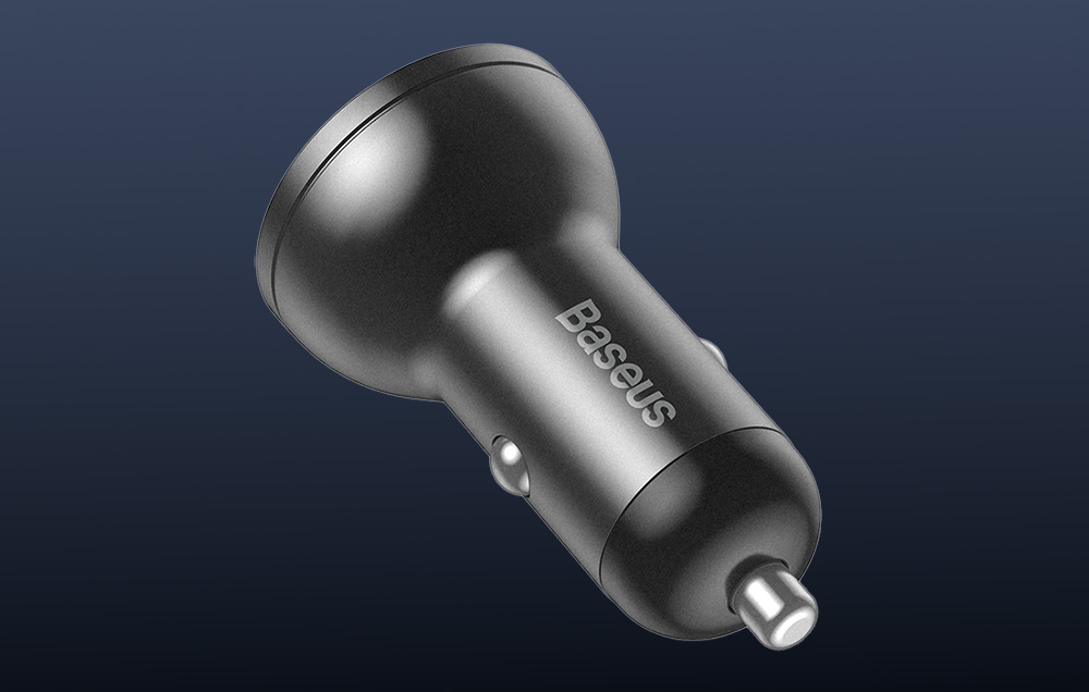Baseus 2xUSB 4.8A automobilinis įkroviklis 24W - Pilkas aprašymas - Prekės nuotrauka Baseus 2xUSB 4.8A automobilinis įkroviklis 24W - Pilkas aprašymas - Prekės nuotrauka