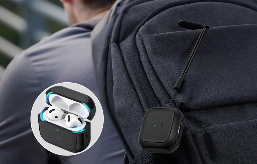 Dėklas ESR ORBIT HALOLOCK MAGSAFE Apple AirPods 4 juodos spalvos aprašymas - Prekės nuotrauka Dėklas ESR ORBIT HALOLOCK MAGSAFE Apple AirPods 4 juodos spalvos aprašymas - Prekės nuotrauka