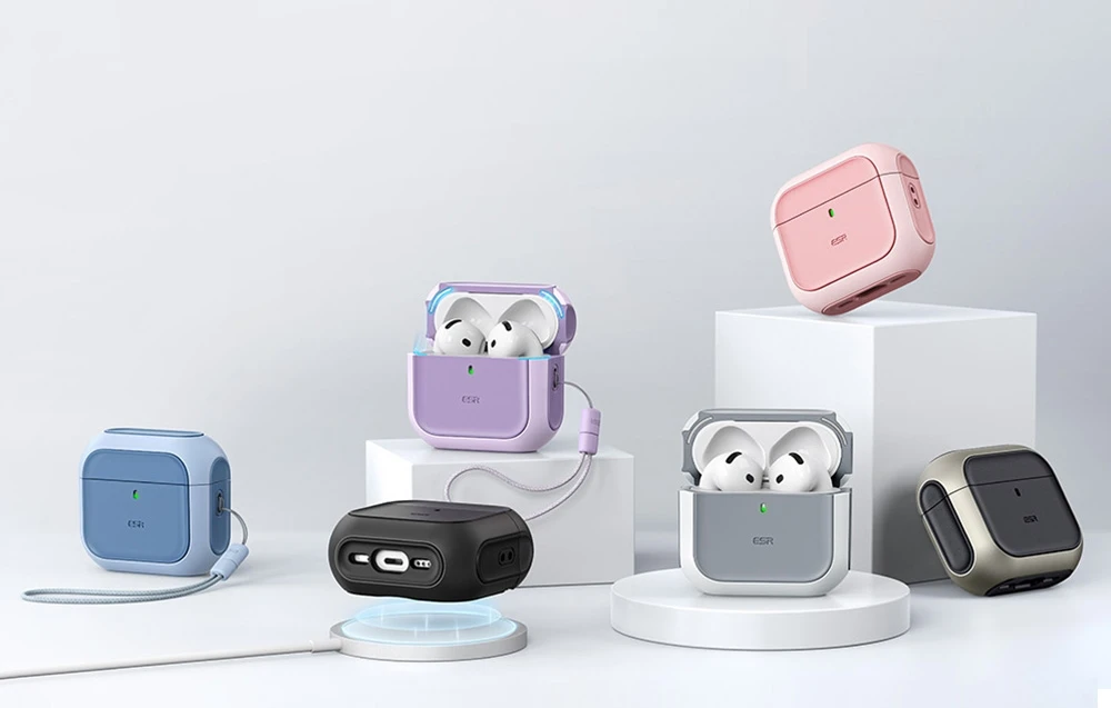 Dėklas ESR ORBIT HALOLOCK MAGSAFE Apple AirPods 4 juodos spalvos aprašymas - Prekės nuotrauka Dėklas ESR ORBIT HALOLOCK MAGSAFE Apple AirPods 4 juodos spalvos aprašymas - Prekės nuotrauka