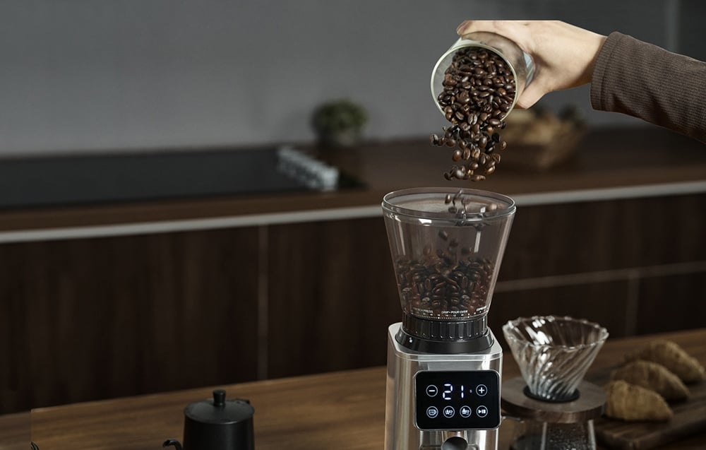Kavos aparatas AMZCHEF CE-CG209-SV Coffee Grinder (Sidabrinis) aprašymas - Prekės nuotrauka