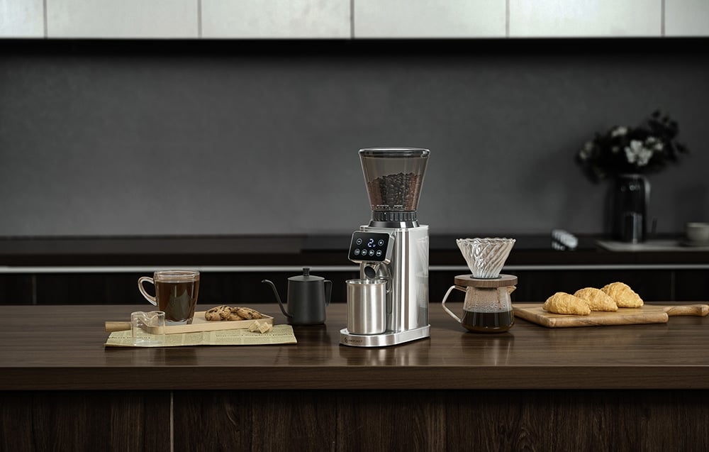 Kavos aparatas AMZCHEF CE-CG209-SV Coffee Grinder (Sidabrinis) aprašymas - Prekės nuotrauka