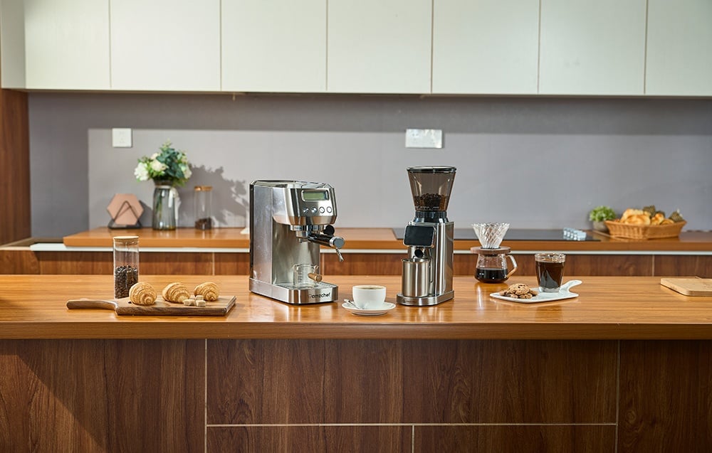 Kavos aparatas AMZCHEF CE-CG209-SV Coffee Grinder (Sidabrinis) aprašymas - Prekės nuotrauka