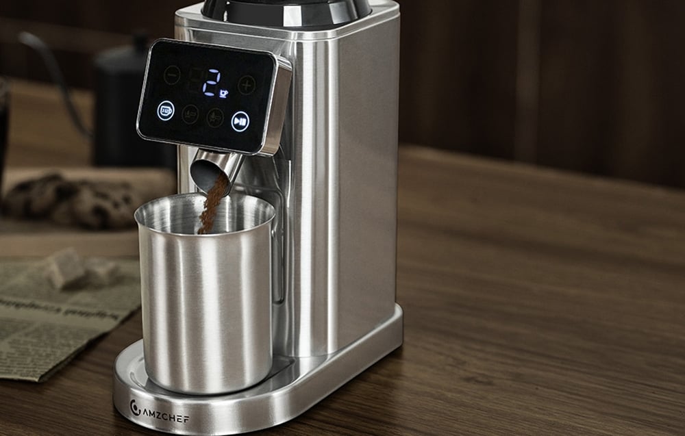 Kavos aparatas AMZCHEF CE-CG209-SV Coffee Grinder (Sidabrinis) aprašymas - Prekės nuotrauka